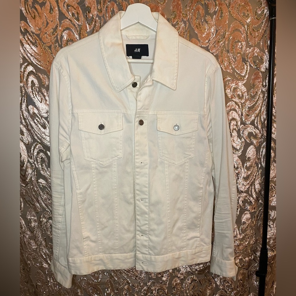 H&M White Denim Jacket